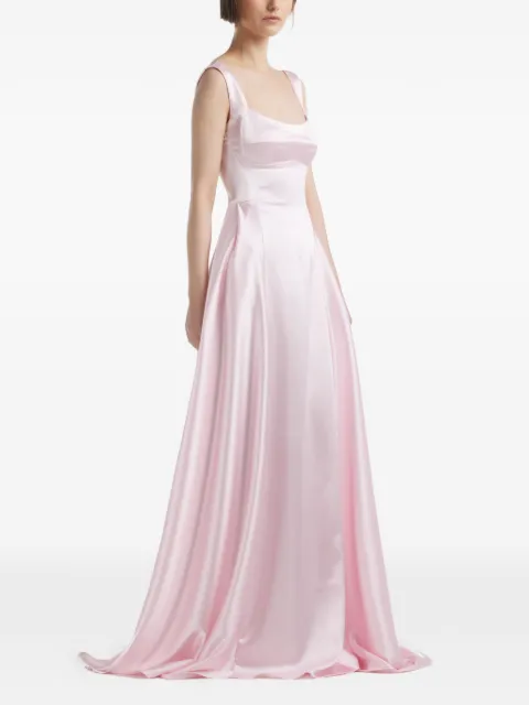 Atu Body Couture V-back satin gown Pink AT23265