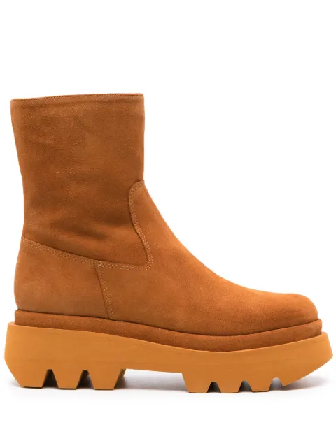 Paloma Barceló Osian round-toe boots Brown 512301OSIACROSTA