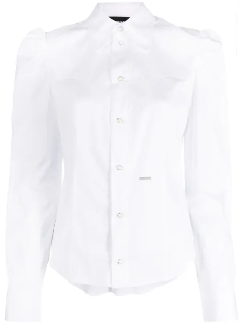 DSQUARED2 long-sleeve button-up shirt White S72DL0735S44131