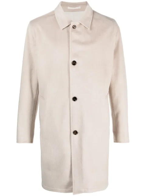 Kired single-breasted midi coat Neutrals WPEAKW780300300D