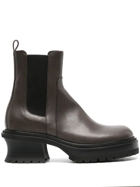 AGL Caro Beat 60mm leather boots Brown D760501PGDESER