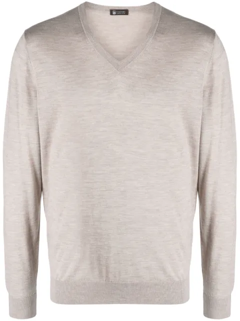Colombo fine-knit V-neck jumper Neutrals MA00058256JA