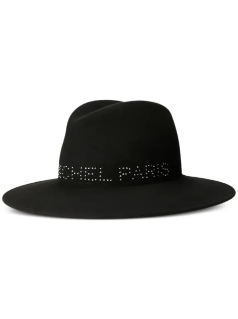 Maison Michel Zango studded-logo trilbies Black 1114036001