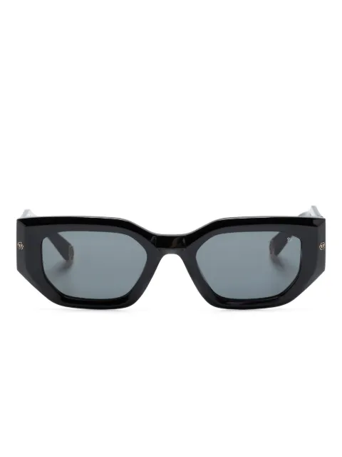 Philipp Plein Eyewear logo-engraved square-frame sunglasses Black SPP066M