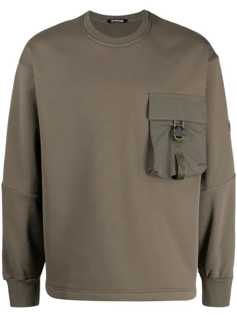 Spoonyard cargo-pocket jersey sweatshirt Green ST053MOLIVE