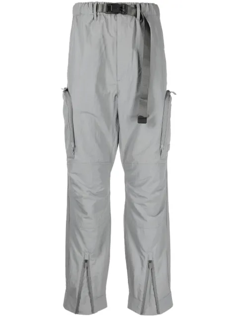 Spoonyard belted tapered cargo trousers Grey PT047MBLUEGREY