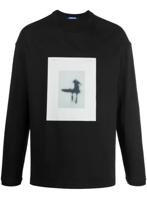 Spoonyard x Taro Tamai Cold Frame cotton T-shirt Black KT097UBLACK