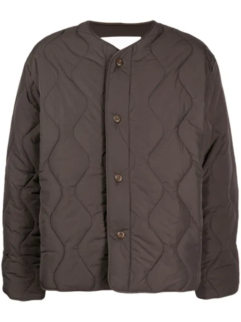 Spoonyard quilted padded shirt jacket Brown JK054UBROWN