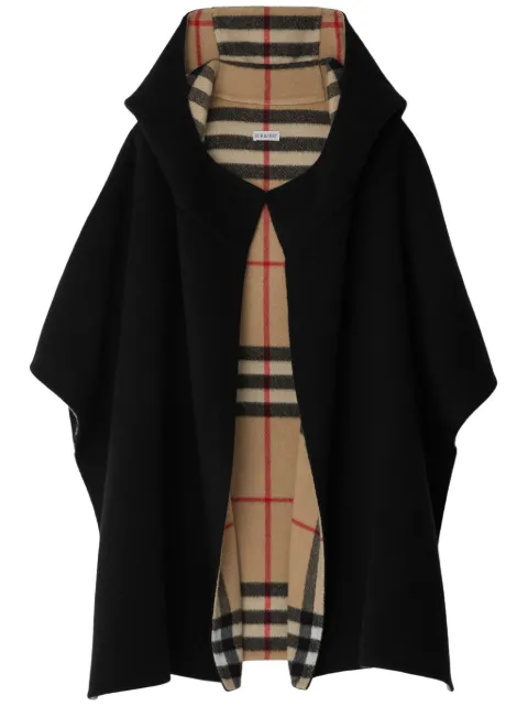 Burberry hooded cashmere cape Black 8079201