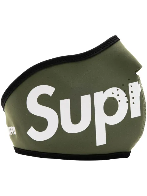 Supreme x Windstopper logo-print face mask Green SU100050