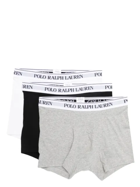 Polo Ralph Lauren logo-waistband cotton briefs (set of three) Grey 714830299052