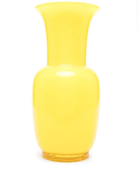 Venini Opalino Murano-glass vase (36cm) Yellow FO370622000O0ASJ