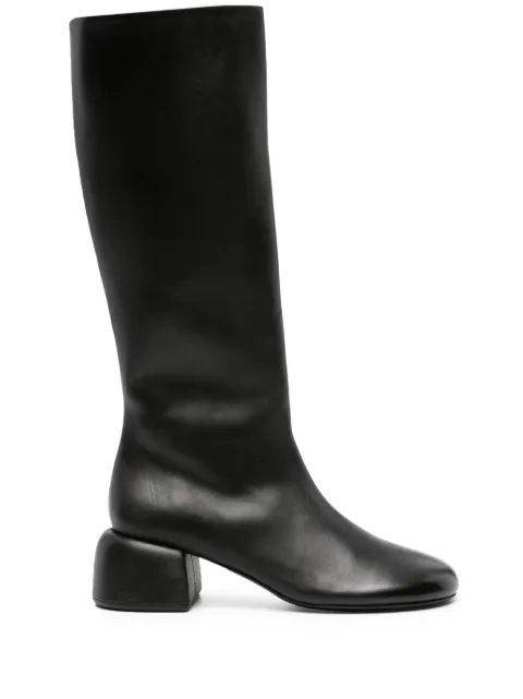 Marsèll 50mm Basata leather knee-high boots Black MW8099091