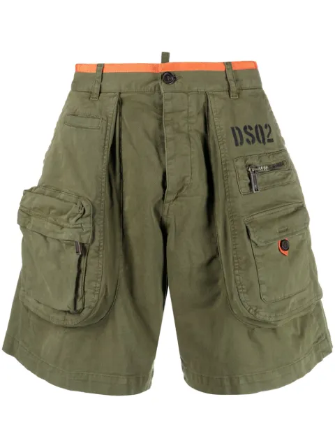 DSQUARED2 multiple-pockets cargo shorts Green S71MU0767S52240