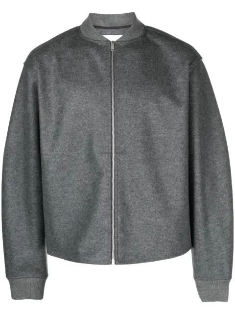 Jil Sander zip-up wool bomber jacket Grey J22HG0102J40045
