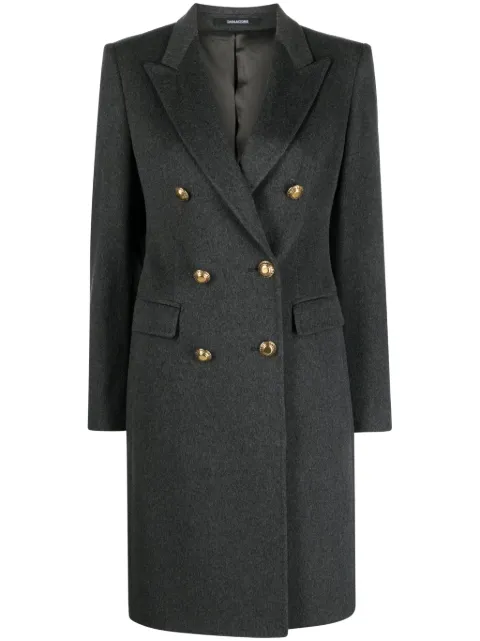 Tagliatore double-breasted wool-blend coat Grey CPARIGI10B350001093