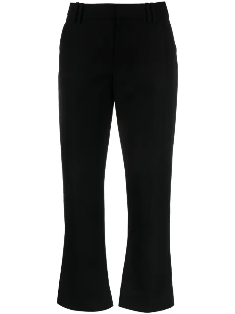 Balmain virgin-wool cropped trousers Black BF0PP127WC09
