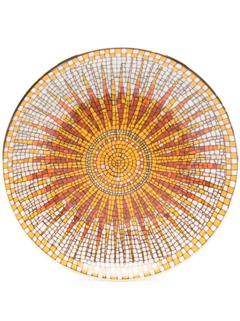La DoubleJ sun mosaic porcelain plate (13cm) Orange DIS0077CER001SNR0001