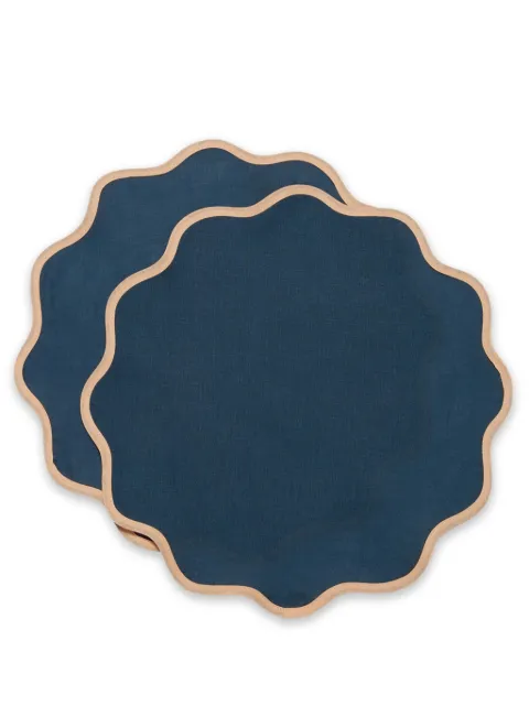 La DoubleJ Cloud linen placemats (set of two) Blue TBM0003LIN006RAI0031