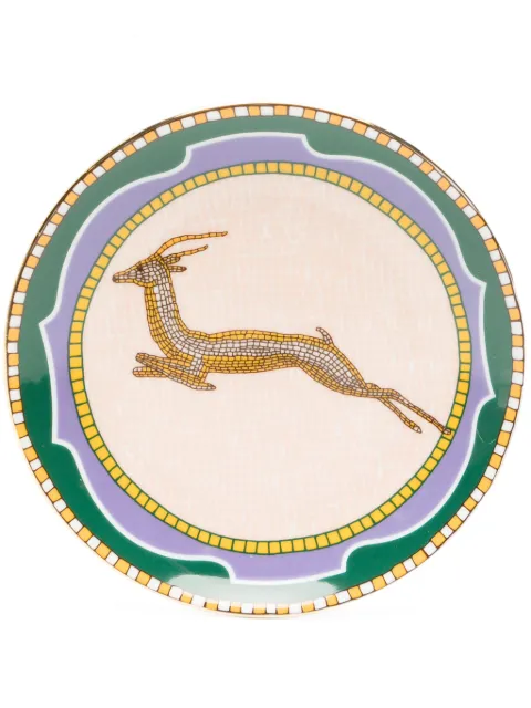 La DoubleJ doe-mosaic porcelain plate (13cm) Pink DIS0077CER001DOE0001