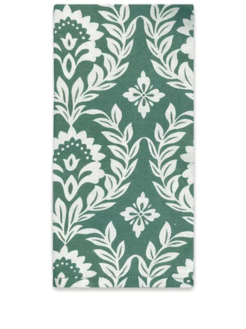 La DoubleJ floral-print linen napkins (set of two) Green NAP0006LIN001GRL0005
