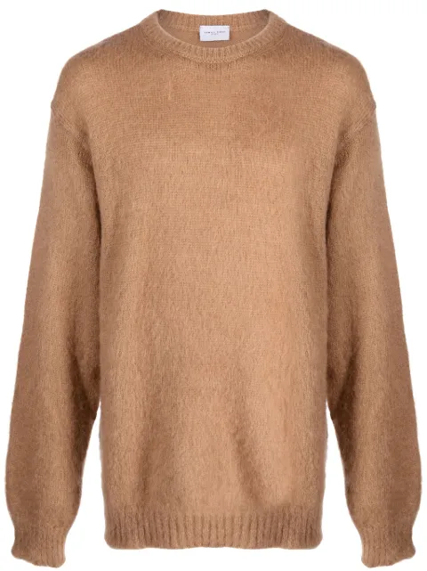 Family First brushed-effect mohair-blend jumper Neutrals SWF2305