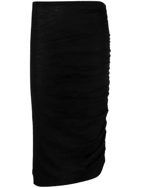 ISABEL MARANT Albane midi skirt Black JU0123FAA4L02I01BK