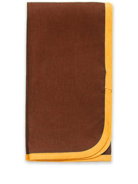 La DoubleJ contrast-trim linen napkins (set of two) Brown NAP0010LIN006RAI0034