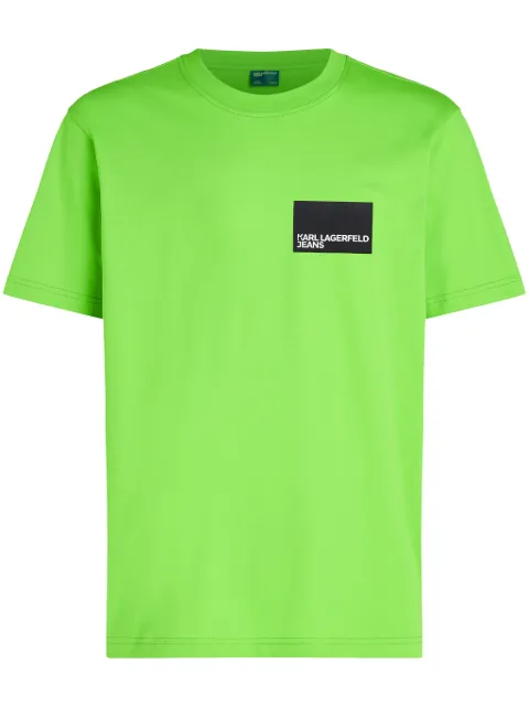 Karl Lagerfeld Jeans logo-print organic-cotton T-shirt Green 231D1706238
