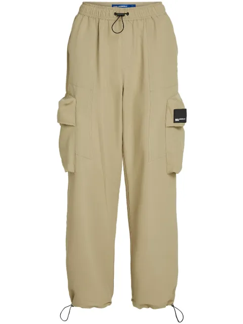 Karl Lagerfeld Jeans straight-leg cargo trousers Neutrals 241J1000294
