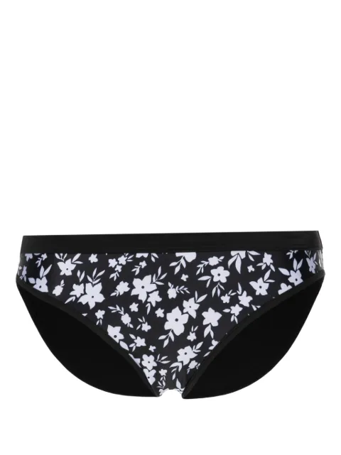 Duskii floral-print bikini bottom Black DLB23097F