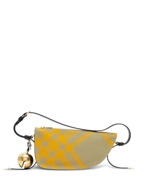 Burberry Sling Shield check-pattern shoulder bag Yellow 8079160