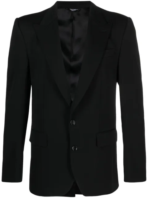 Dolce & Gabbana single-breasted blazer Black G2QU6TFU26E