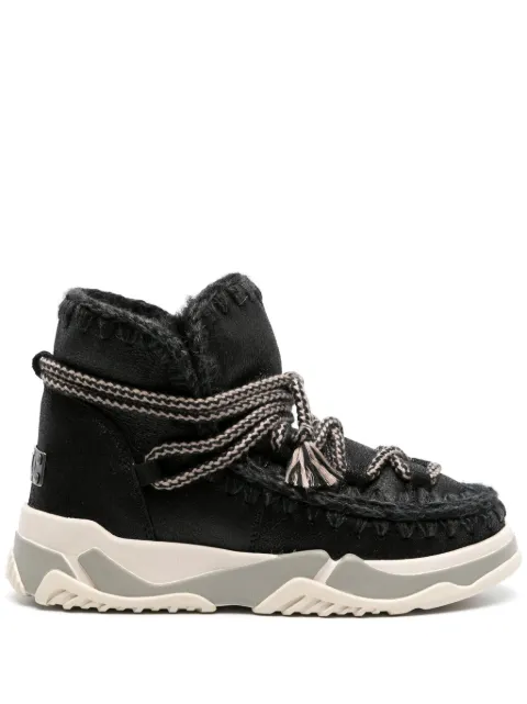 Mou Scoubidou leather ankle boots Black MUFW201024B