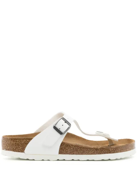 Birkenstock Gizeh Birko-Flor thong slides White 745531