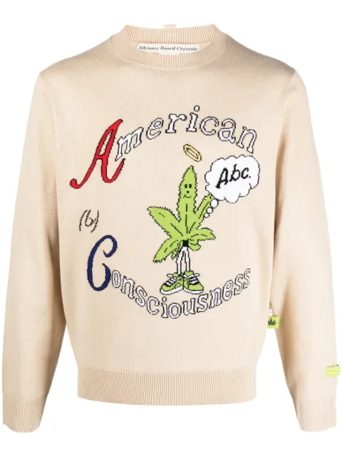 Advisory Board Crystals American Consciousness crew-neck jumper Neutrals ABCFW23ACCS