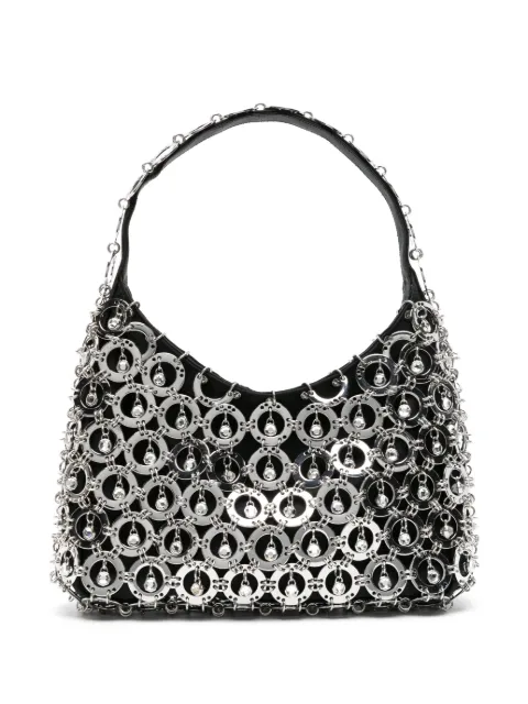 Rabanne Sphere chainmail-embellished shoulder bag Black 24SSS0369MET624