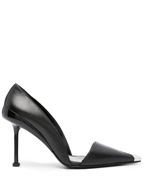 Alexander McQueen Punk 105mm leather pumps Black 768104WIEA3
