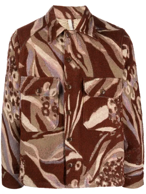 Sunflower Animal CPO shirt jacket Brown 4115