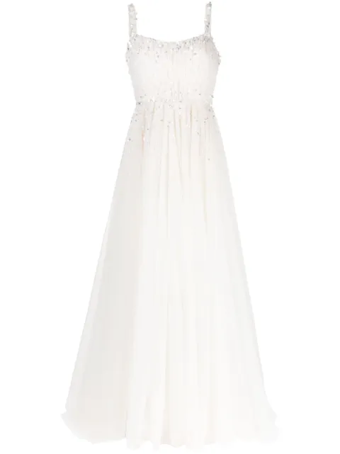 Jenny Packham Astrid embellished-tulle bridal gown White JPB953