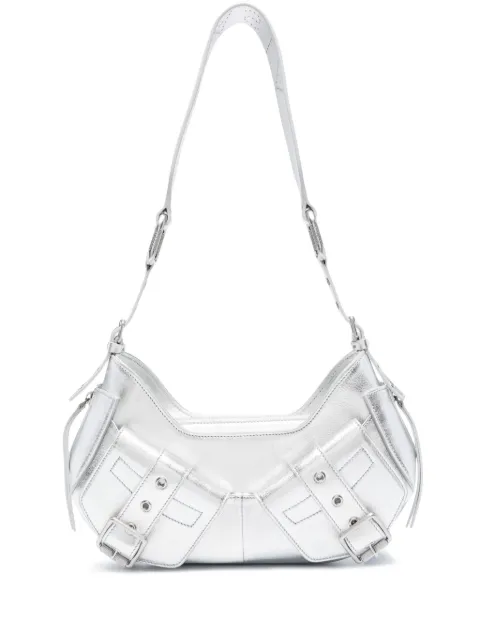 BIASIA Y2k leather shoulder bag Silver FBBP70001LAM