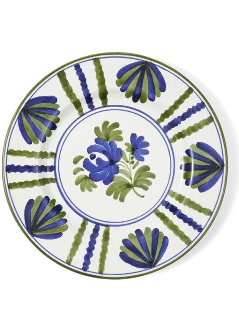 Cabana Blossom ceramic dinner plate (29cm) Green DWDPL10BLO2D1201
