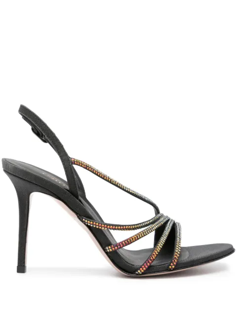Le Silla Scarlet 95mm rhinestone-embellished sandals Black 8526S090R1PP