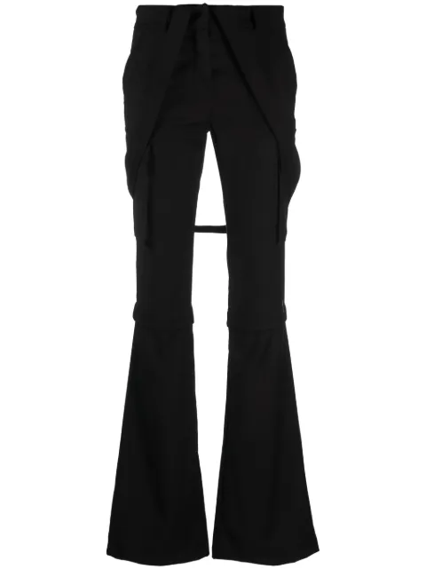 ANDREĀDAMO detachable-leg cargo trousers Black ADPF23PA19343473