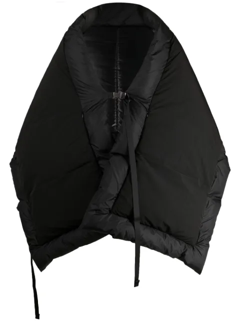 Fumito Ganryu quilted padded scarf Black FU10AC03