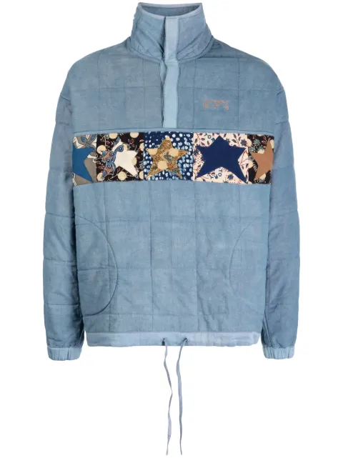 STORY mfg. Polite padded organic cotton jacket Blue SAW23TPPOLCOTPQS