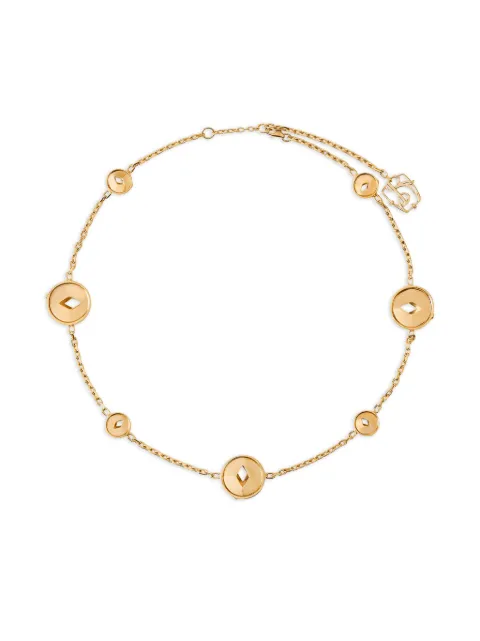 Burberry Hollow-medallion gold-plated necklace Gold 8074828