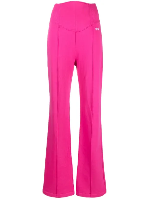Chiara Ferragni high-waisted flared trousers Pink 75CBA126F0002