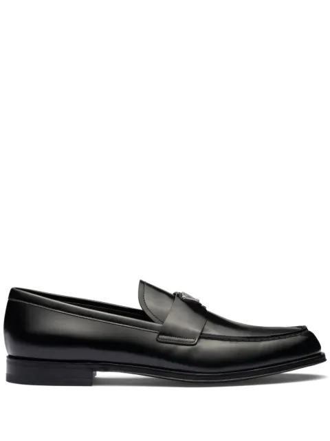 Prada brushed leather loafers Black 2DB205FX000055