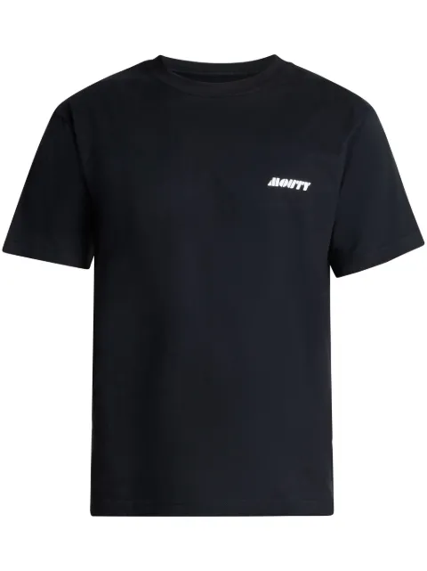 MOUTY logo-print cotton T-shirt Black TS1AH22